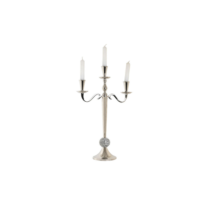 Candle Holder Dkd Home Decor 30 X 12 X 46 Cm Silver Aluminium Chromed