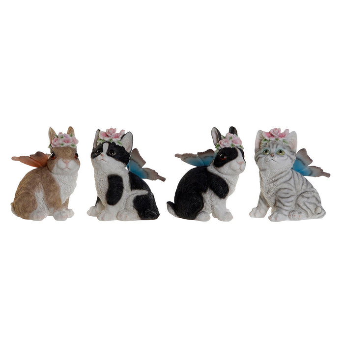 Decorative Figure Dkd Home Decor 11 X 13 X 15 Cm Animals 4 Units