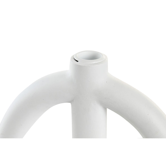 Candle Holder Dkd Home Decor Scandi 21.5 X 21.5 X 23 Cm White Resin