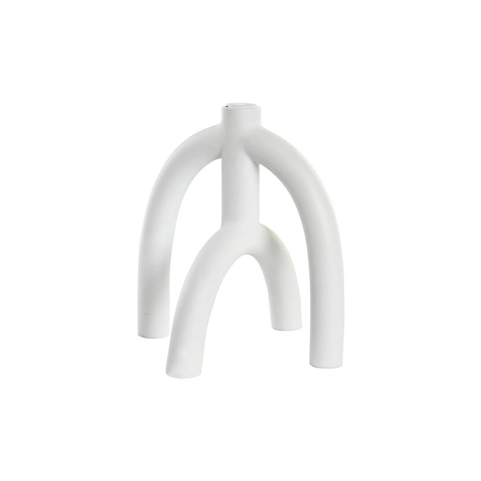 Candle Holder Dkd Home Decor Scandi 21.5 X 21.5 X 23 Cm White Resin