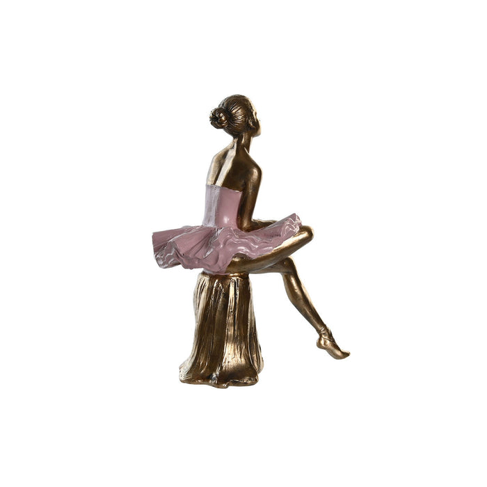 Decorative Figure Dkd Home Decor Pink White Ballet Dancer