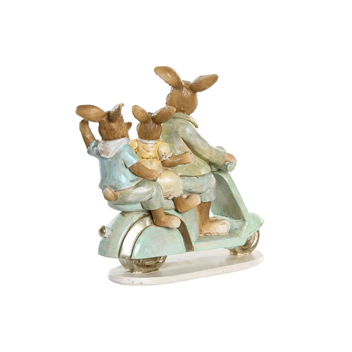 Decorative Figure Dkd Home Decor 17 x 7 15.5 Cm Pink Rabbit