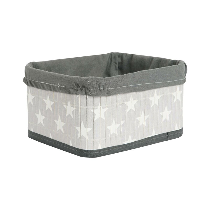 Basket Set Dkd Home Decor White Grey Bamboo Mdf Wood Stars 51 X 35 X 33 Cm