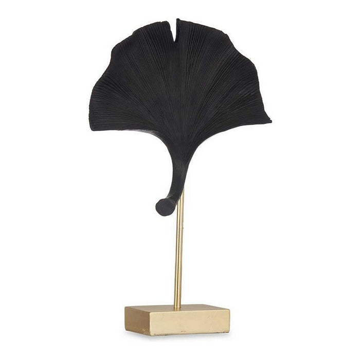 Decorative Figure Flower Black Polyresin 8 x 37 24.5 Cm