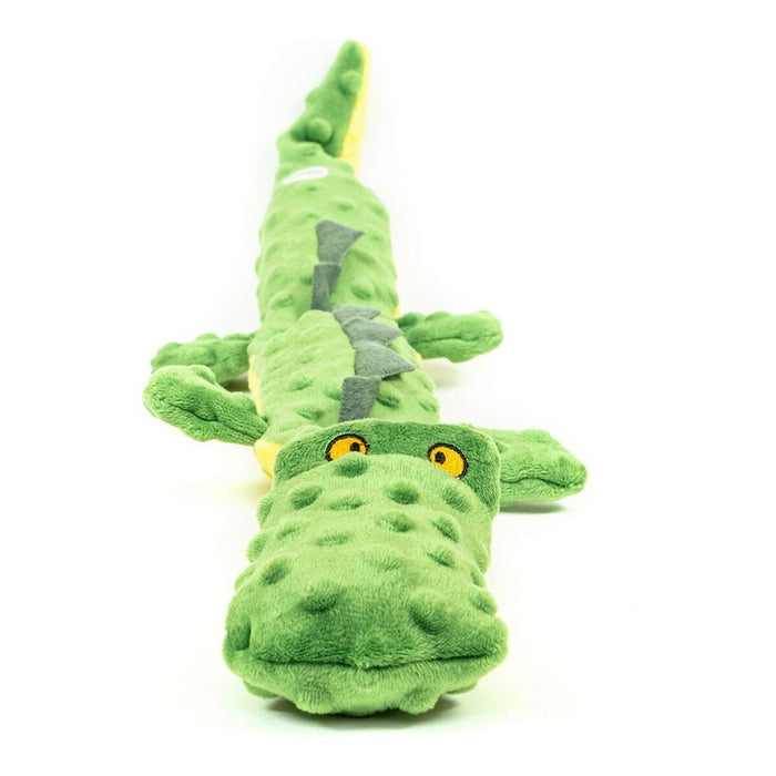 Dog Toy By Gloria Dogmonsters 65 x 5 6 Cm Green Crocodile