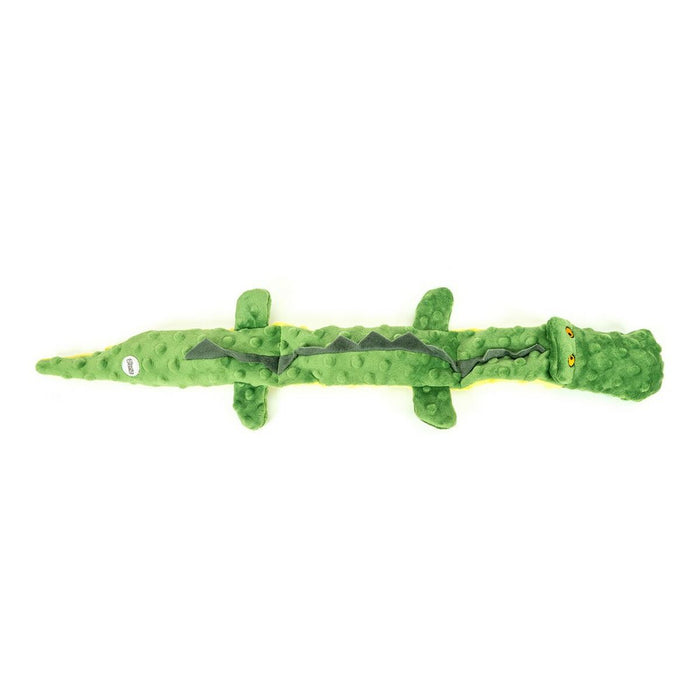 Dog Toy By Gloria Dogmonsters 65 x 5 6 Cm Green Crocodile