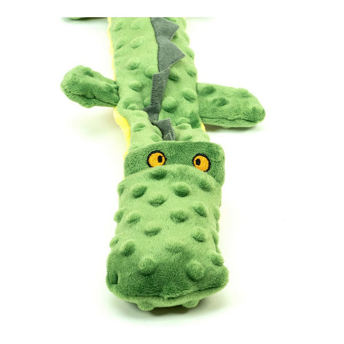 Dog Toy By Gloria Dogmonsters 65 x 5 6 Cm Green Crocodile