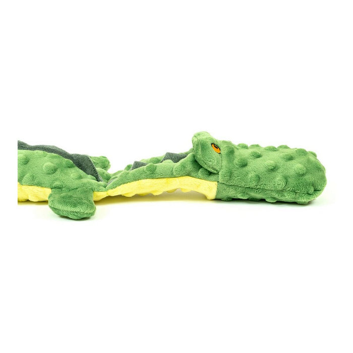 Dog Toy By Gloria Dogmonsters 65 x 5 6 Cm Green Crocodile