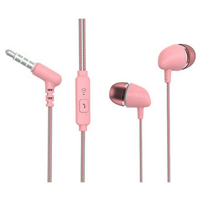 Headphones With Microphone By Tm Electron Pink