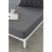 Fitted Bottom Sheet Naturals Elba Dark Grey 135 x 200 Double