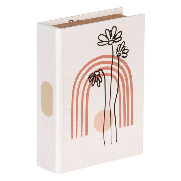 Decorative Box Flowers Canvas 24 X 18 X 6 Cm Dmf 2 Pieces