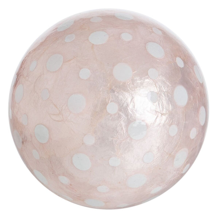 Balls Capiz Decoration Pink 10 X 10 X 10 Cm 8 Units