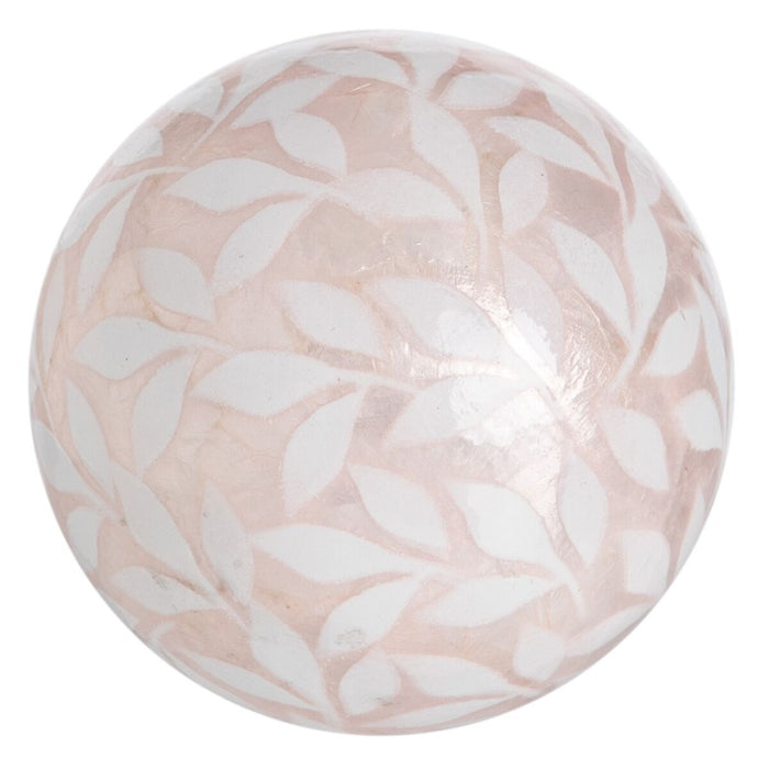 Balls Capiz Decoration Pink 10 X 10 X 10 Cm 8 Units