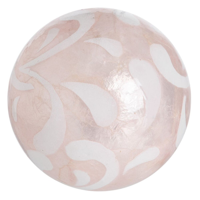 Balls Capiz Decoration Pink 10 X 10 X 10 Cm 8 Units