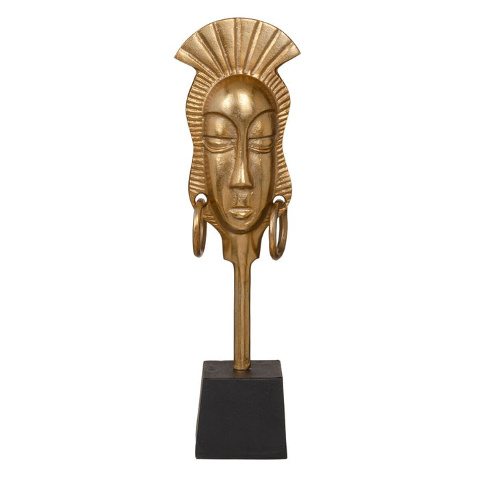 Decorative Figure 14.5 x 10.5 50 Cm Black Golden African