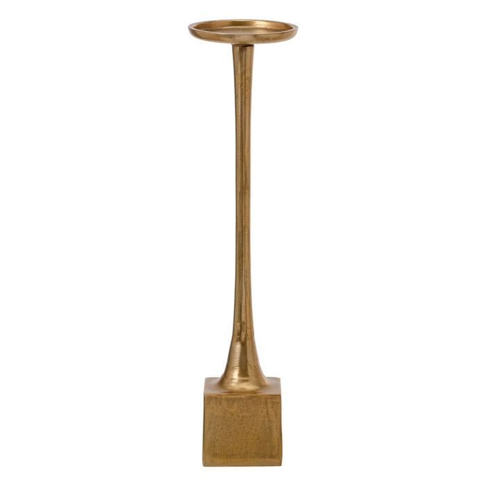 Candleholder 12 x 48.5 Cm Golden Aluminium