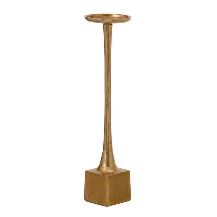 Candleholder 12 x 48.5 Cm Golden Aluminium