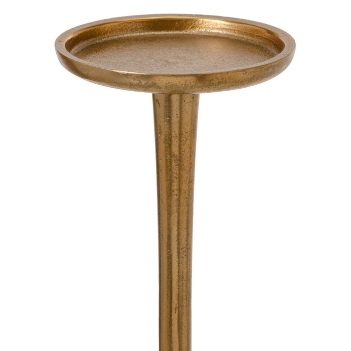 Candleholder 12 x 48.5 Cm Golden Aluminium