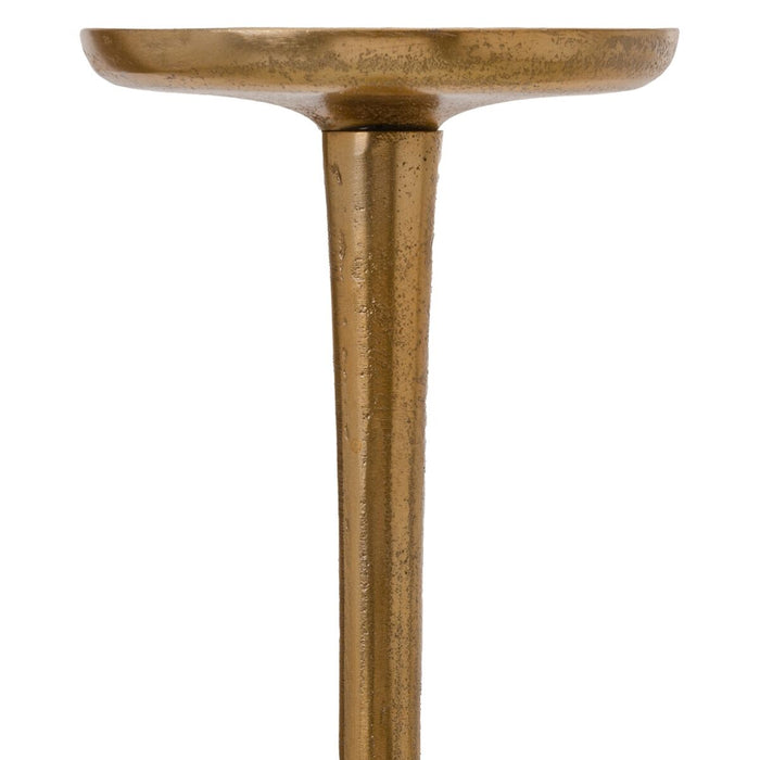 Candleholder 12 x 48.5 Cm Golden Aluminium