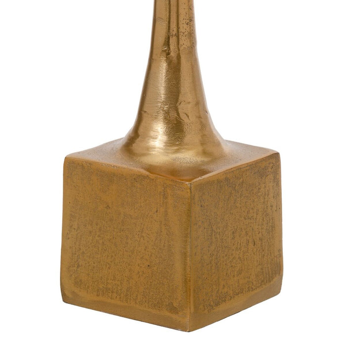 Candleholder 12 x 48.5 Cm Golden Aluminium