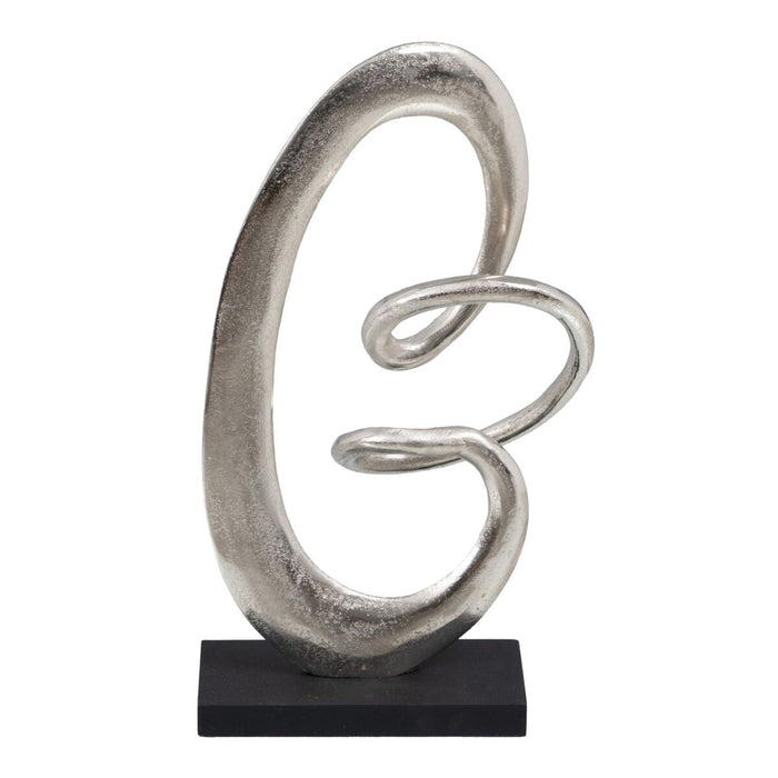 Decorative Figure 24 x 10 42 Cm Black Silver