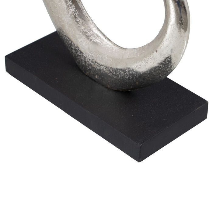 Decorative Figure 24 x 10 42 Cm Black Silver