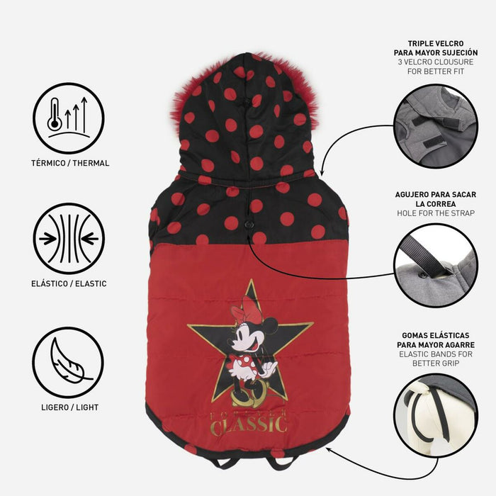 Dog Coat Minnie Mouse L Red