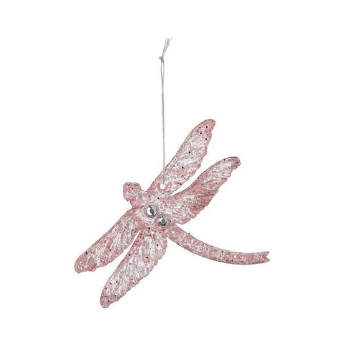 Decorative Figure Christmas Decoration Pink Bauble 10 x 1