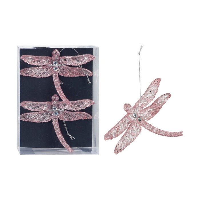 Decorative Figure Christmas Decoration Pink Bauble 10 x 1