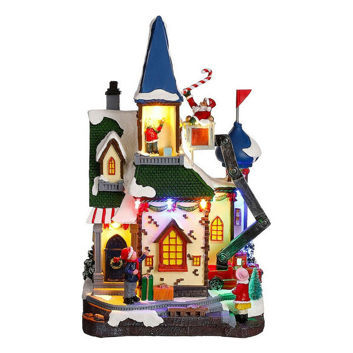 Christmas Bauble Light Scene House 20.5 X 14.5 X 34 Cm