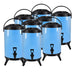 8x 12l Stainless Steel Insulated Milk Tea Barrel Hot