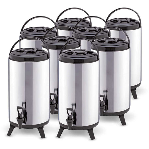 8x 8l Portable Insulated Cold Heat Coffee Tea Beer Barrel