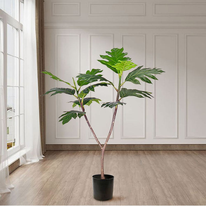 90cm Artificial Natural Green Split-leaf Philodendron Tree