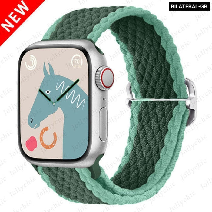 Elastic Braided Loop Strap For Apple iWatch