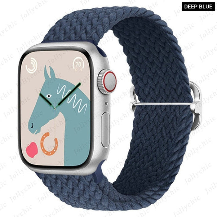 Elastic Braided Loop Strap For Apple iWatch