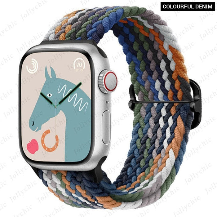 Elastic Braided Loop Strap For Apple iWatch