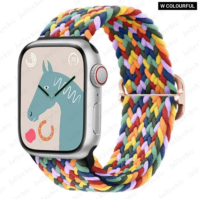 Elastic Braided Loop Strap For Apple iWatch