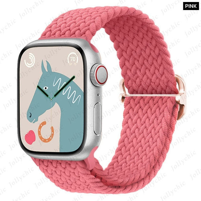 Elastic Braided Loop Strap For Apple iWatch