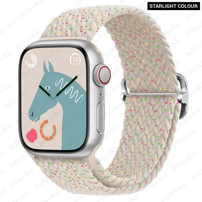 Elastic Braided Loop Strap For Apple iWatch