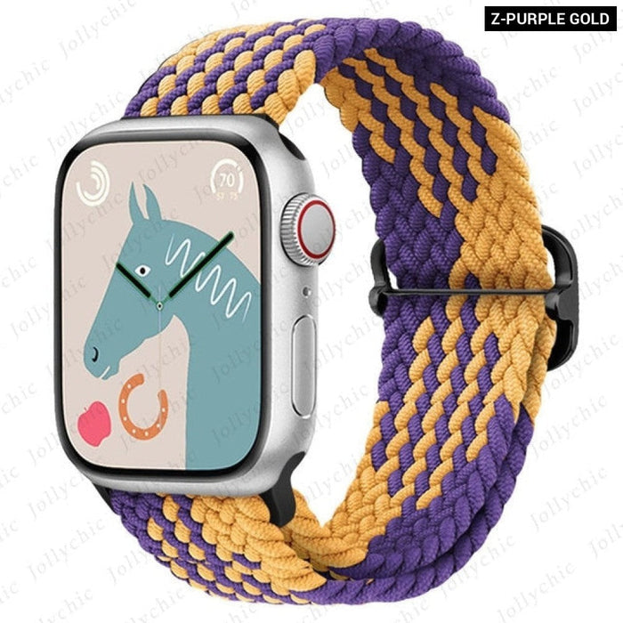 Elastic Braided Loop Strap For Apple iWatch