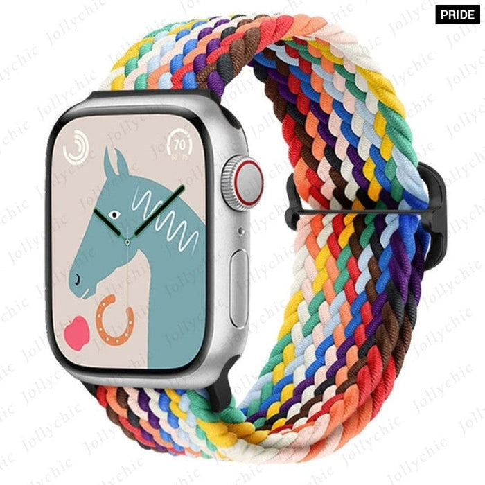 Elastic Braided Loop Strap For Apple iWatch