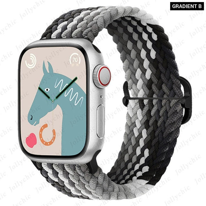 Elastic Braided Loop Strap For Apple iWatch