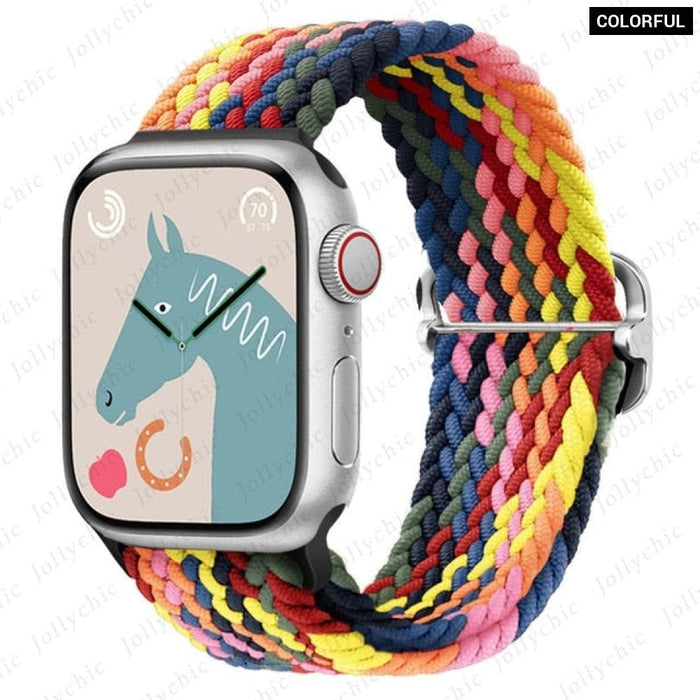 Elastic Braided Loop Strap For Apple iWatch