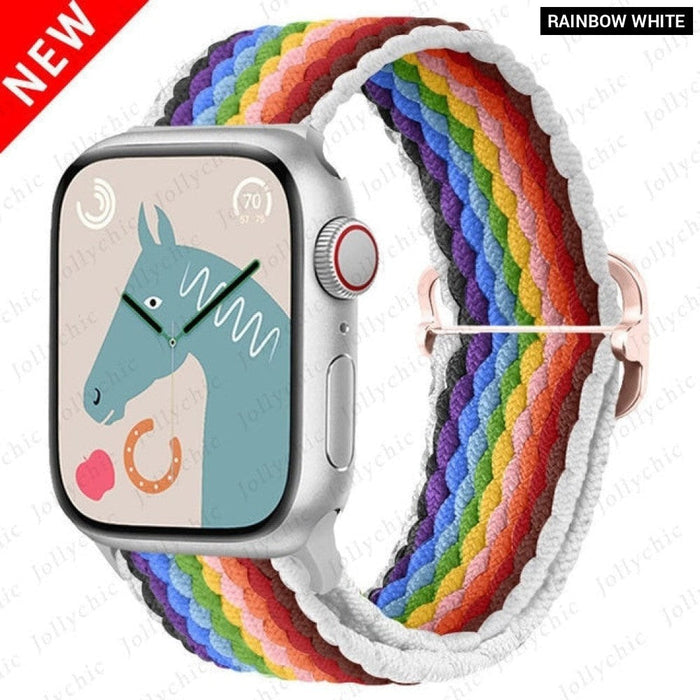 Elastic Braided Loop Strap For Apple iWatch