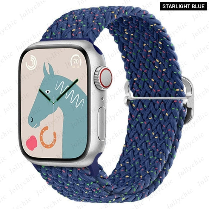 Elastic Braided Loop Strap For Apple iWatch