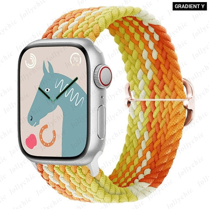 Elastic Braided Loop Strap For Apple iWatch