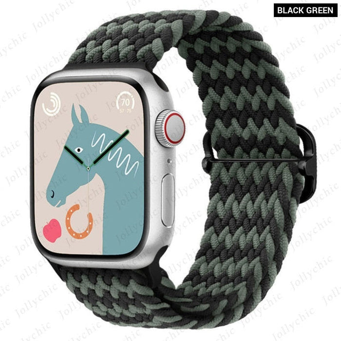 Elastic Braided Loop Strap For Apple iWatch