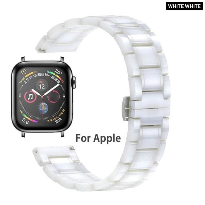 Stainless Steel Buckle Ceramic Strap for Apple Watch