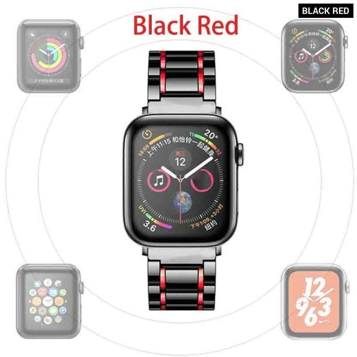 Stainless Steel Buckle Ceramic Strap for Apple Watch