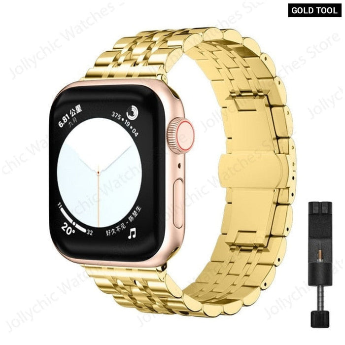 Stainless Steel Adjustable Replacement Band For Apple Watch